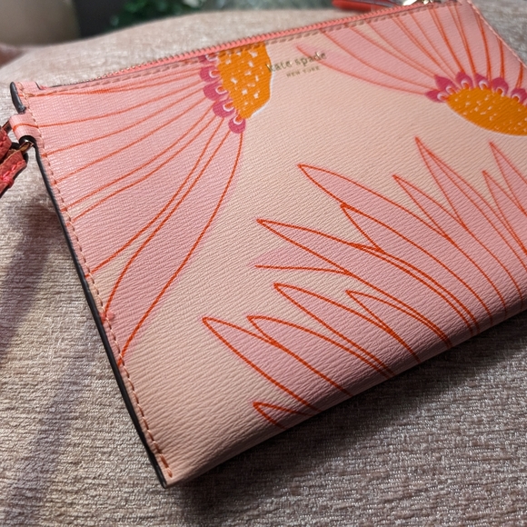 Kate Spade falling flowers wristlet - Picture 2 of 4